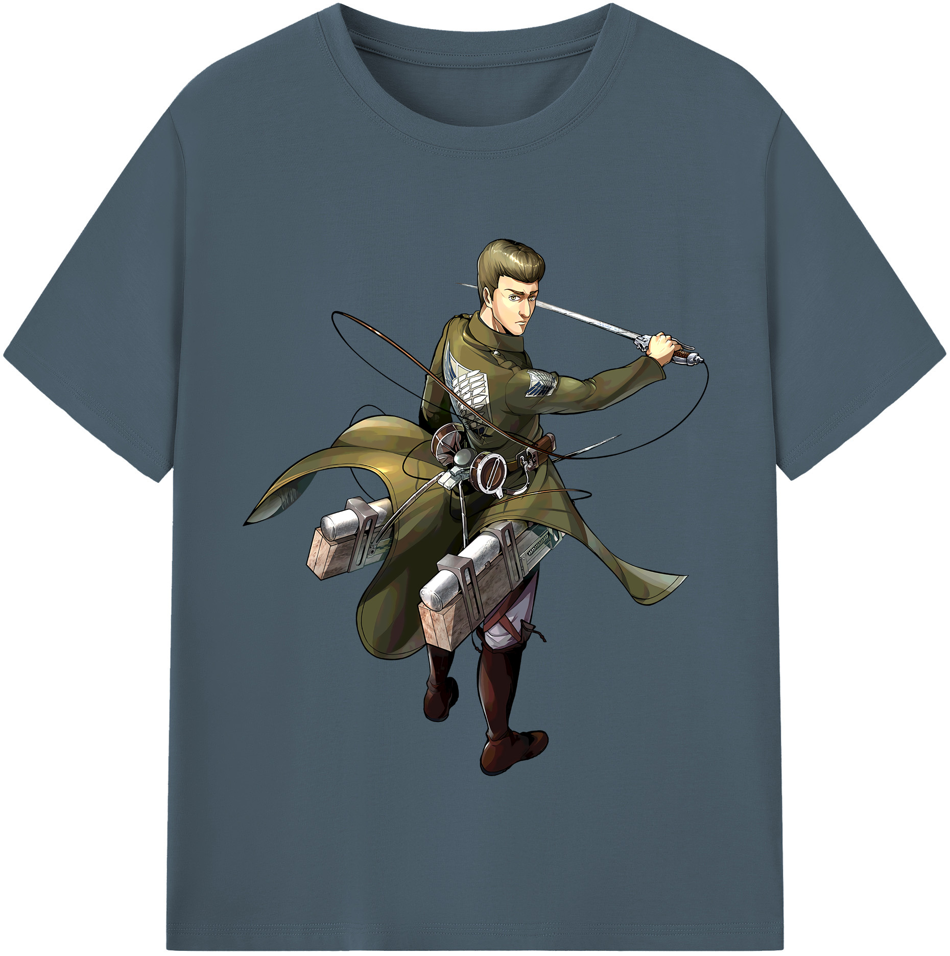 （画像用） 進撃の巨人 Attack on Titan 綿100％半袖Tシャツ（フロントプリント）